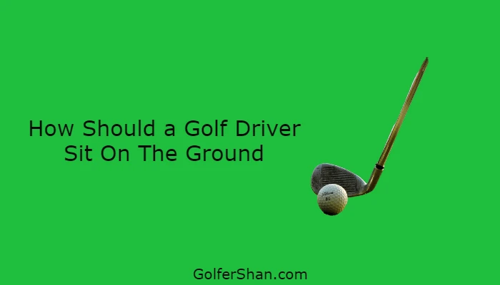 How Should a Golf Driver Sit On The Ground 1